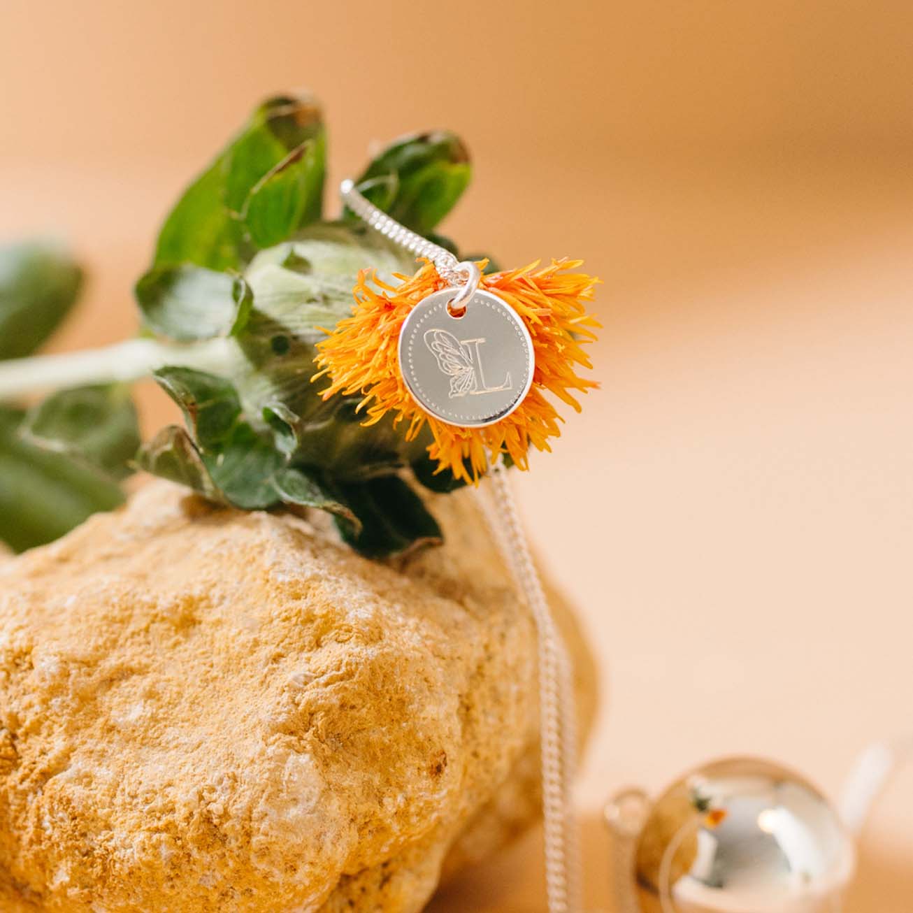 Marianne silver personalised bola