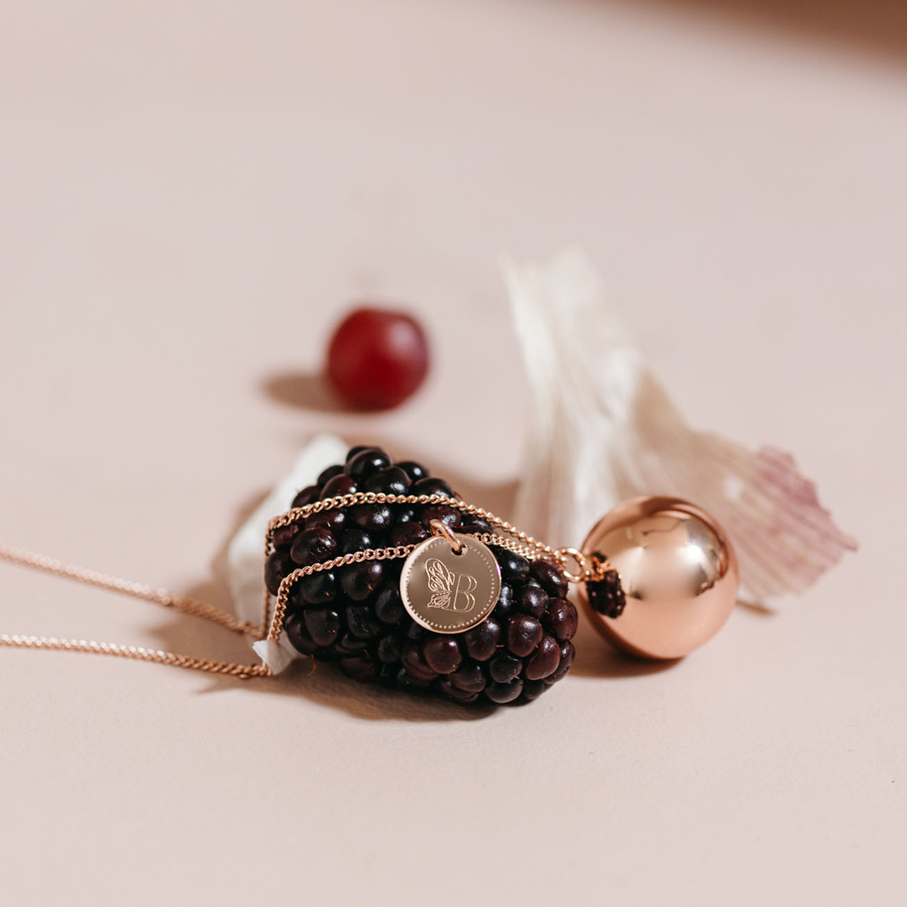 Personalised Marianne rose gold bola