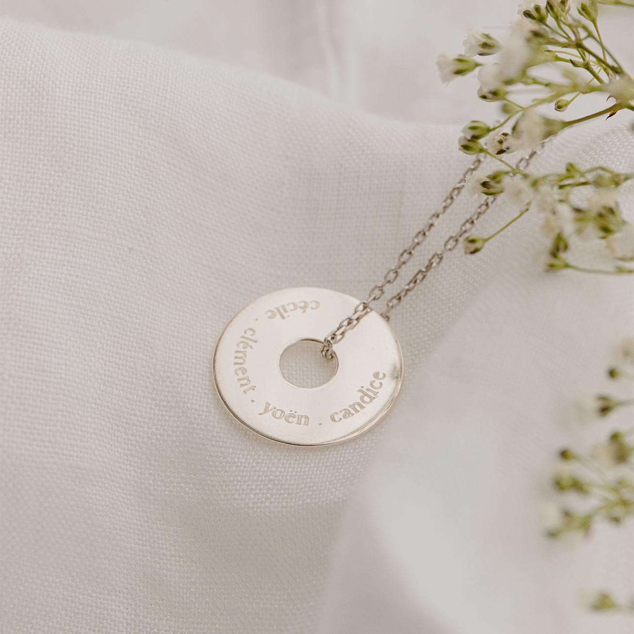 Candice Personalised Sterling Silver Name Medal