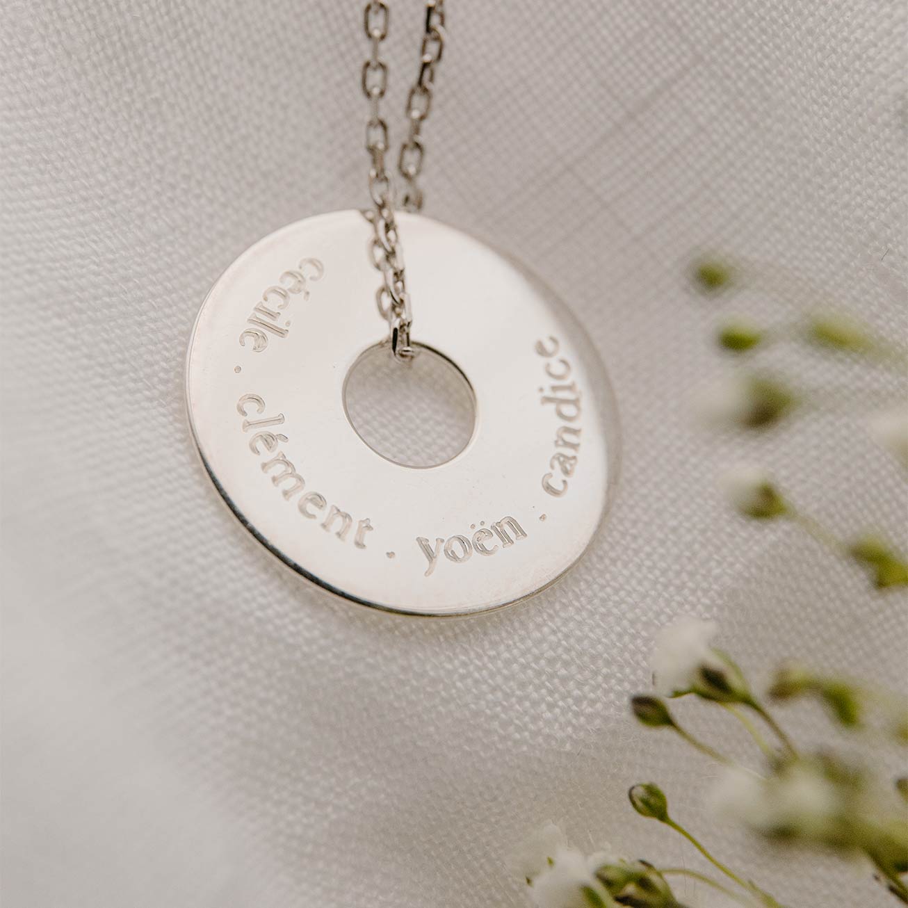 Candice Personalised Sterling Silver Name Medal