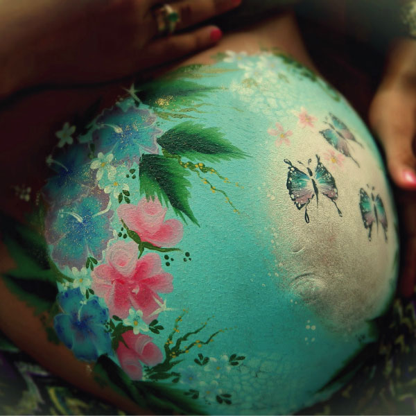 belly painting